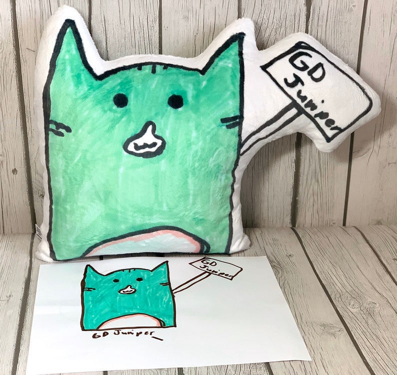 Custom Kids Plushie Kids Drawing Plush Drawing into Plush Art | Etsy
