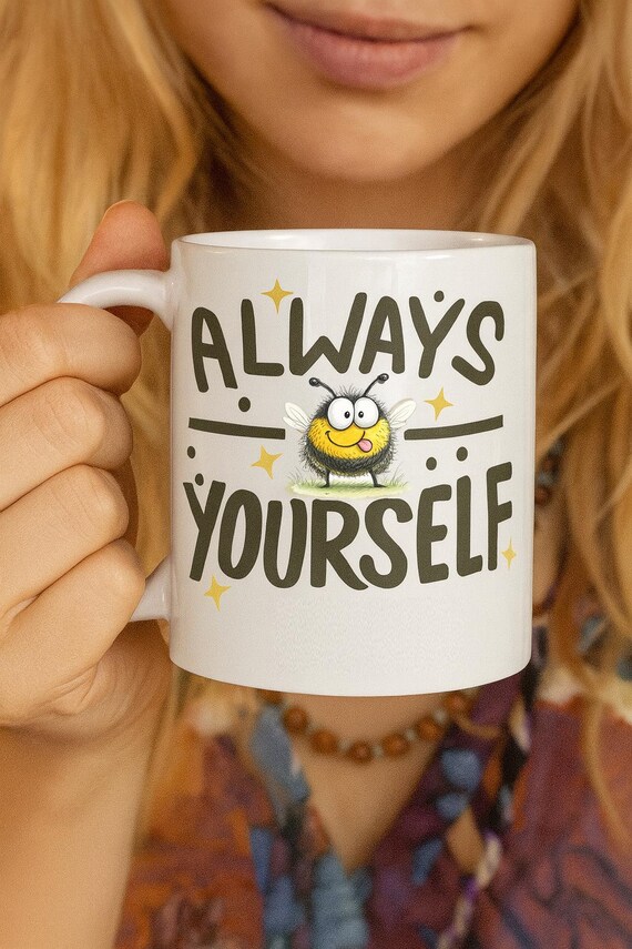 Κούπα “Bee Yourself” – Always Be Yourself | Κούπα με αστεία μέλισσα, ιδανικό δώρο για φίλους και συναδέλφους