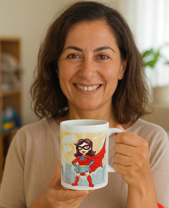 Προσωποποιημένη Κούπα για Μαμά, Super Mom