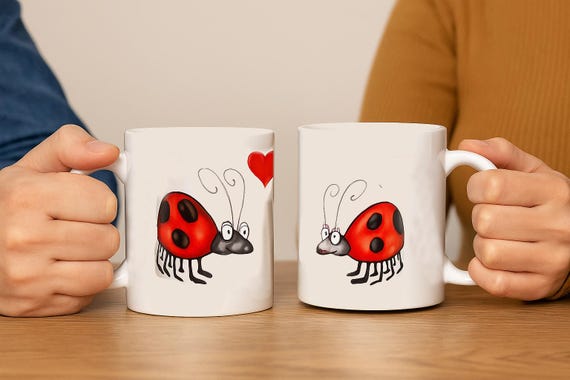 Κούπα με Πασχαλίτσες & Ρομαντικό Μήνυμα