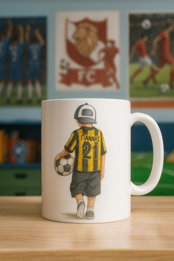 Προσωποποιημένη Κούπα Ποδοσφαιριστής – Κούπα με Όνομα για Αγόρια