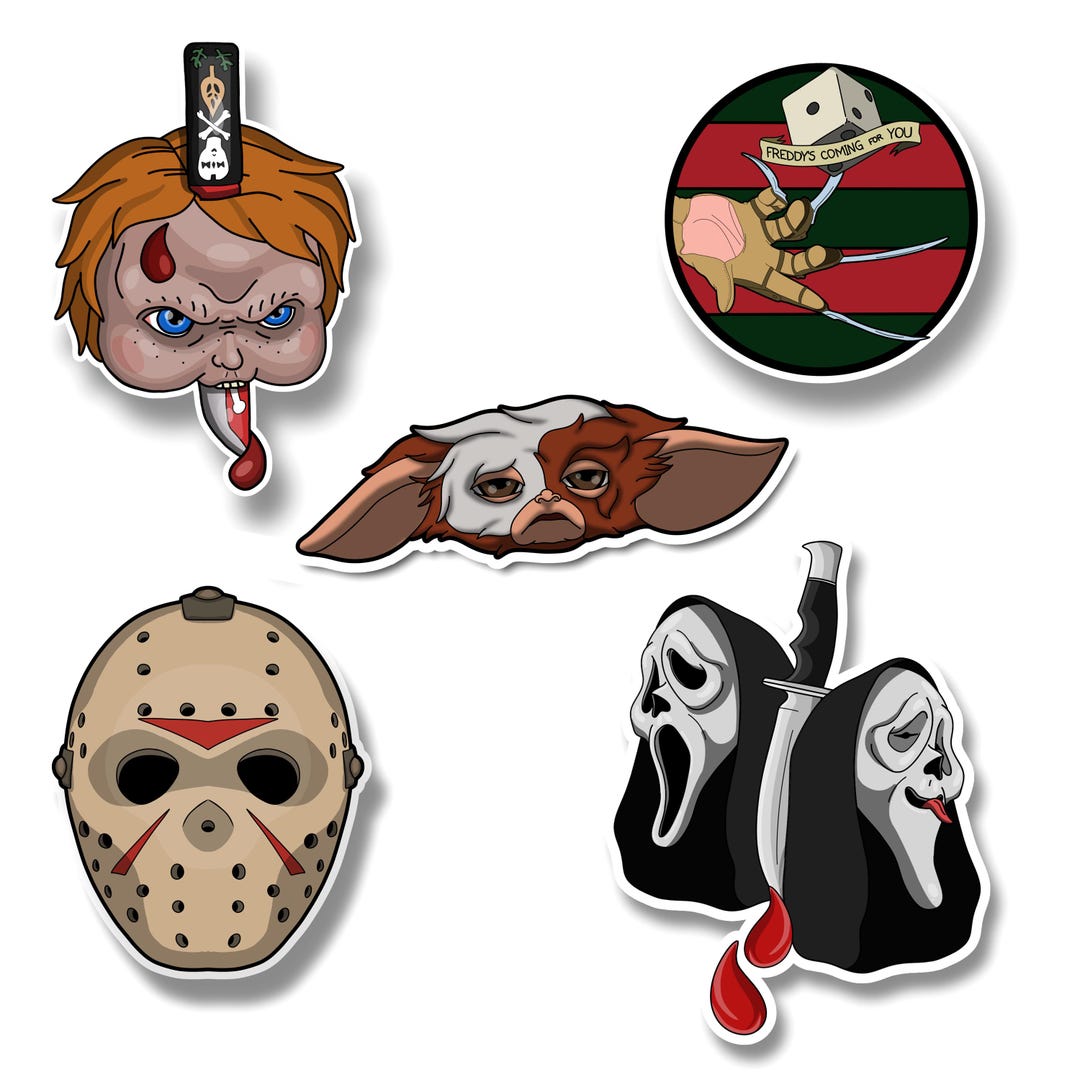 Horror Icons Sticker Pack - Etsy