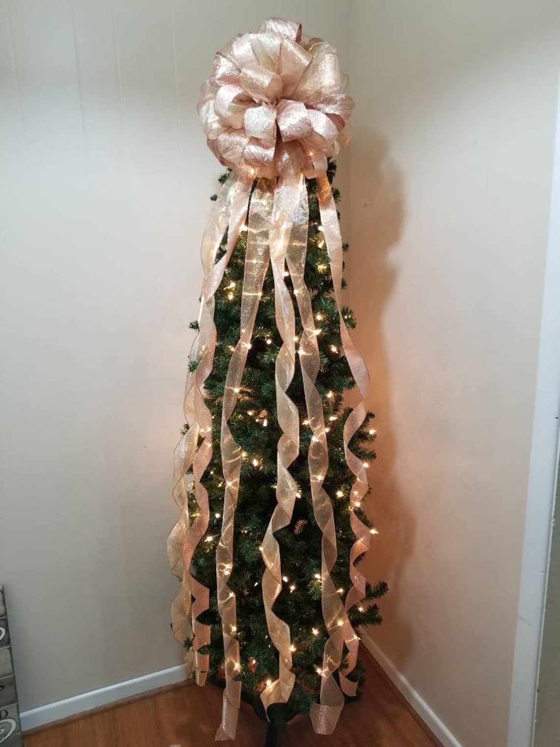 Pink Christmas Tree Topper 