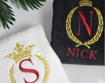 Personalized Wedding Gift - Monogrammed Towel Set - Couples Gift Box - Decorative Towels Set - Housewarming Gift - Bath Towel