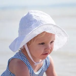 Eyelet Kid&#39;s Bucket Hat UPF 50+ - Beach Sun Hat for Babies, Kids, Toddlers - Children&#39;s Hat with Sun Protection - Gender Neutral Baby Gift