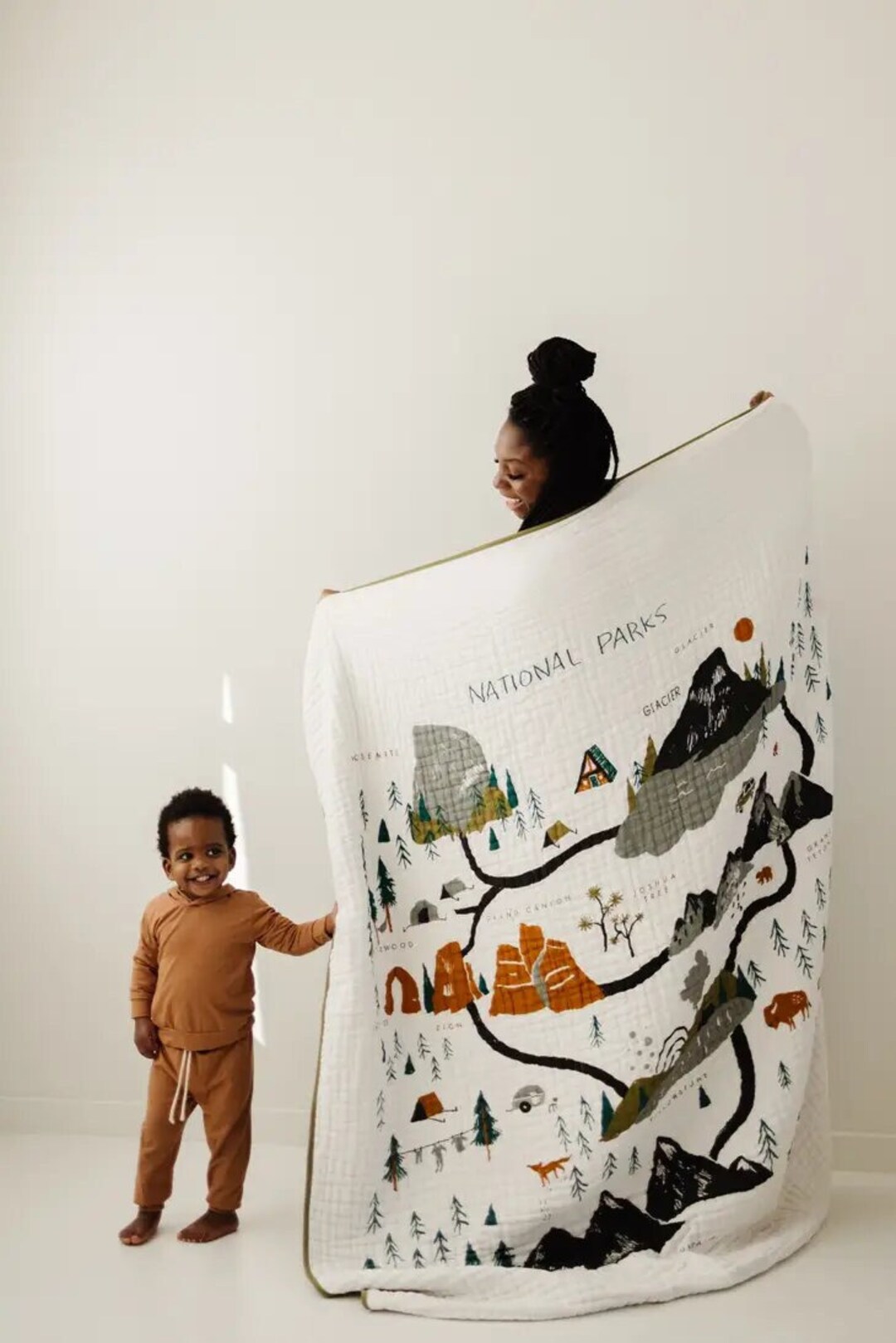 National Parks Cotton Muslin Throw for Kids Baby and Toddler Quilt Blanket Swaddle Baby Shower