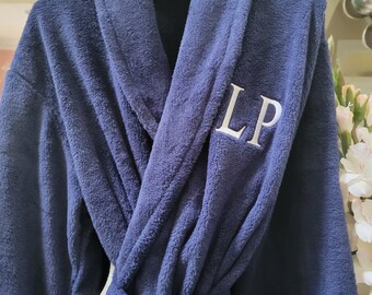 Personalized Bathrobe - Monogrammed Men's Women's Robe with Name or Initials- Mother's Day Father's Day Gift - Bridal Robe