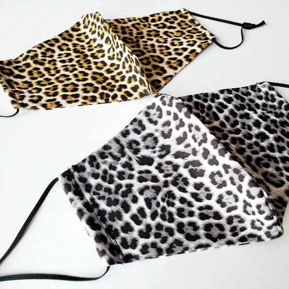 Download Double Layered Animal Print Cotton Face Mask For Women Men Etsy