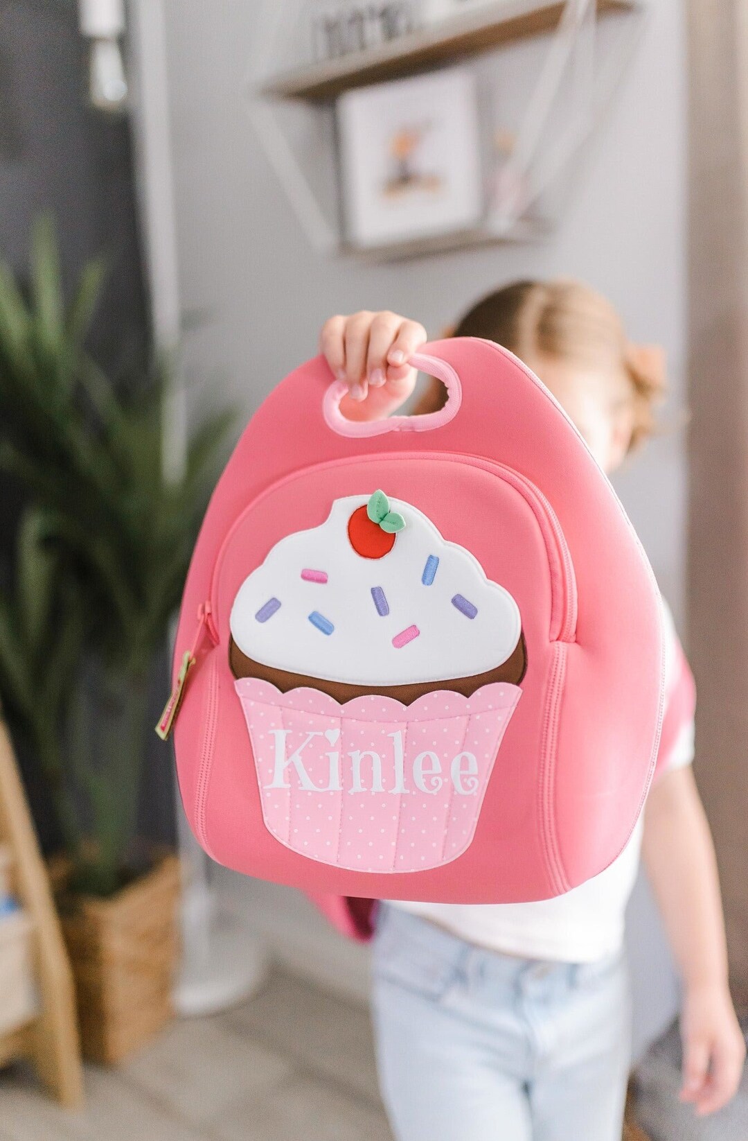 Personalized Cupcake Backpack and Lunch Box | Bookbag With  display picture 2