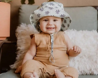 Cappello A Secchiello Per Bambino Unisex – Estate In Cotone, Berretto Da Sole Per Spiaggia