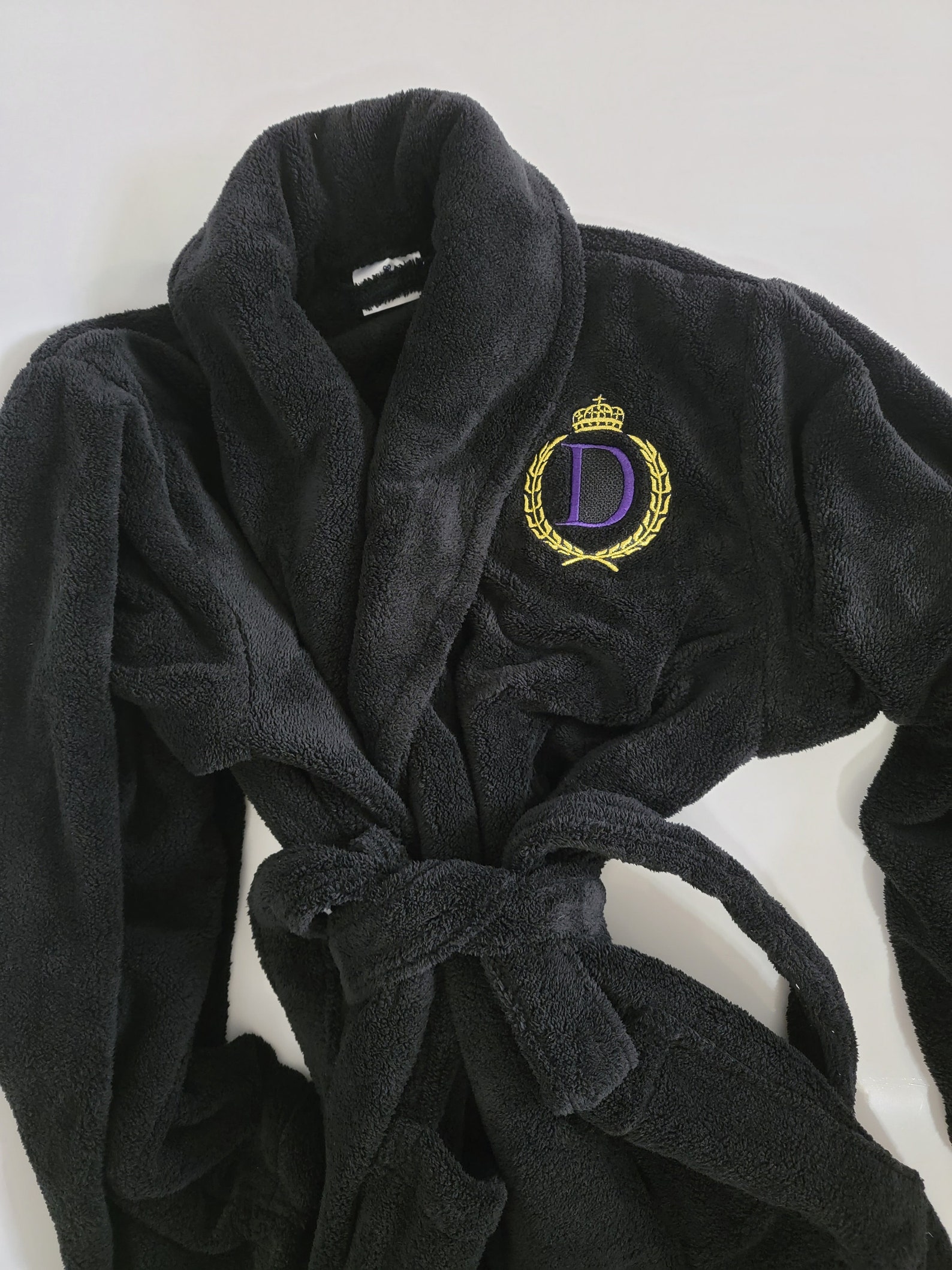 Personalized Men's Plush Robe Monogrammed Bathrobe With Etsy