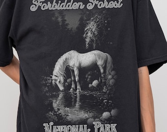 Forbidden Forest Comfort Colors Tee, Vintage Wizard National Park Shirt