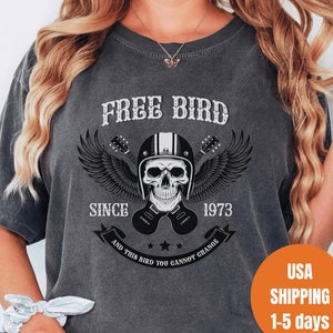 Free Bird Shirt, Comfort Colors TShirt, Old School Band T-shirt, Retro Music Shirt, Rock Band Tee, Oversized Trendy Shirts, Vintage Shirt