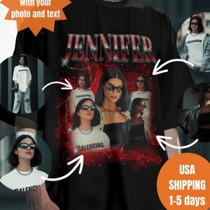Custom Bootleg Rap Tee, custom bootleg shirt, Custom Girlfriend Shirt, custom photo shirt, bootleg rap tee, custom your own bootleg shirt