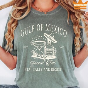 Gulf of Mexico Shirt, Social club Anti Gulf Of America Shirt, American Gulf of Mexico Shirt, American Pride Tee Patriotic, Map Lover T-Shirt