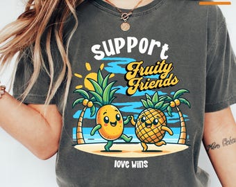 Comfort Colors Pride Shirt, LGBTQ Fruit Tee
