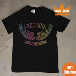 Free Bird Shirt, Comfort Colors TShirt, Old School Band T-shirt, Retro Music Shirt, Rock Band Tee, Oversized Trendy Shirts, Vintage Shirt