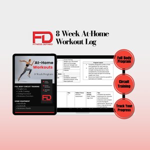 At-Home Workout Program | 8-Week Exercise Plan and Log