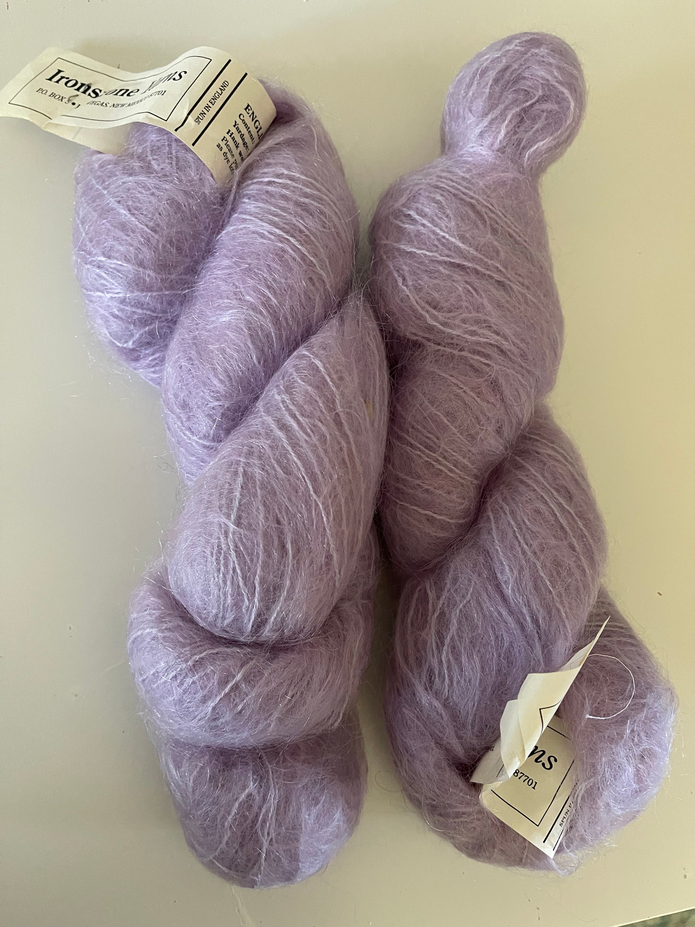 Vintage Ironstone English Mohair Yarn Lot of 2 Skeins Etsy