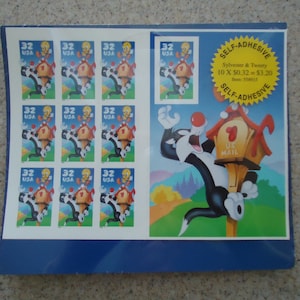 Sylvester and Tweety Postage Stamps image 2