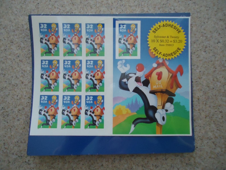 Sylvester and Tweety Postage Stamps image 2