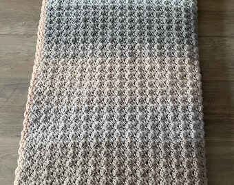 Hand Crocheted Afghan - Blanket - Throw