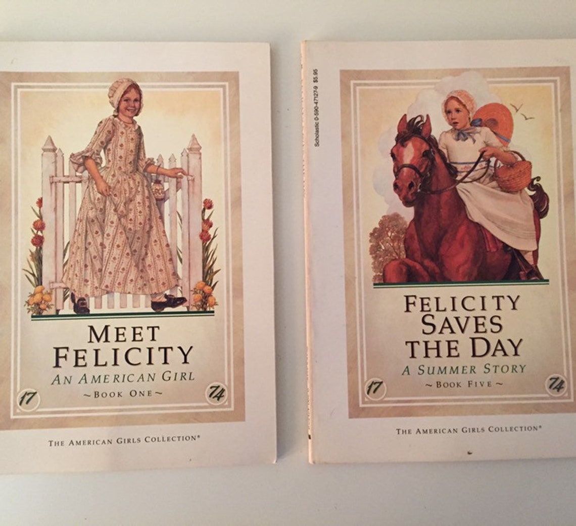 American Girl Books Set of 2 Meet Felicity and Felicity Etsy