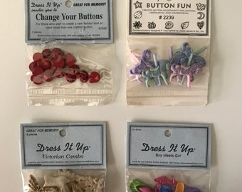 Dress It Up Button Embellishments