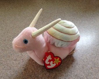 Vintage 1999 ty Swirly the Snail Beanie Baby