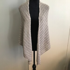 Handmade Woman’s Shawl in Beige