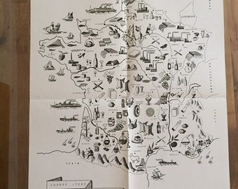 Vintage Poster - Luxury Items in France 1950’s