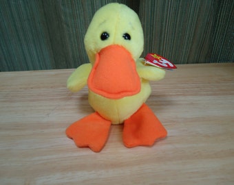 Vintage Ty Quackers the Duck Beanie Baby