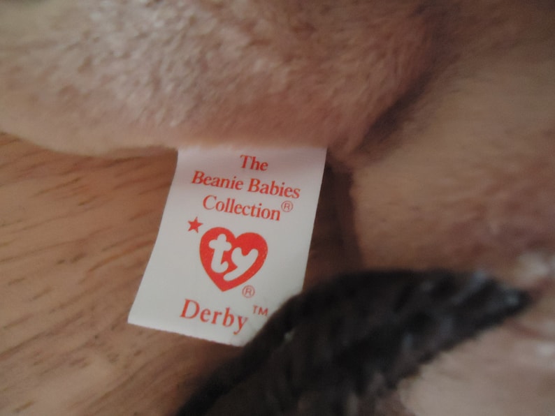 Vintage 1995 ty Derby the Horse Beanie Baby
