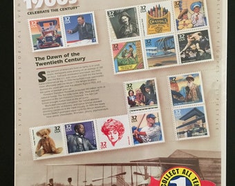 Vintage Celebrate the Century 1900’s Stamps