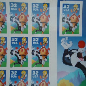 Sylvester and Tweety Postage Stamps image 3