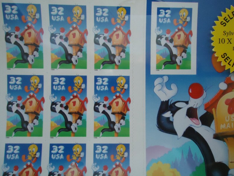 Sylvester and Tweety Postage Stamps image 3