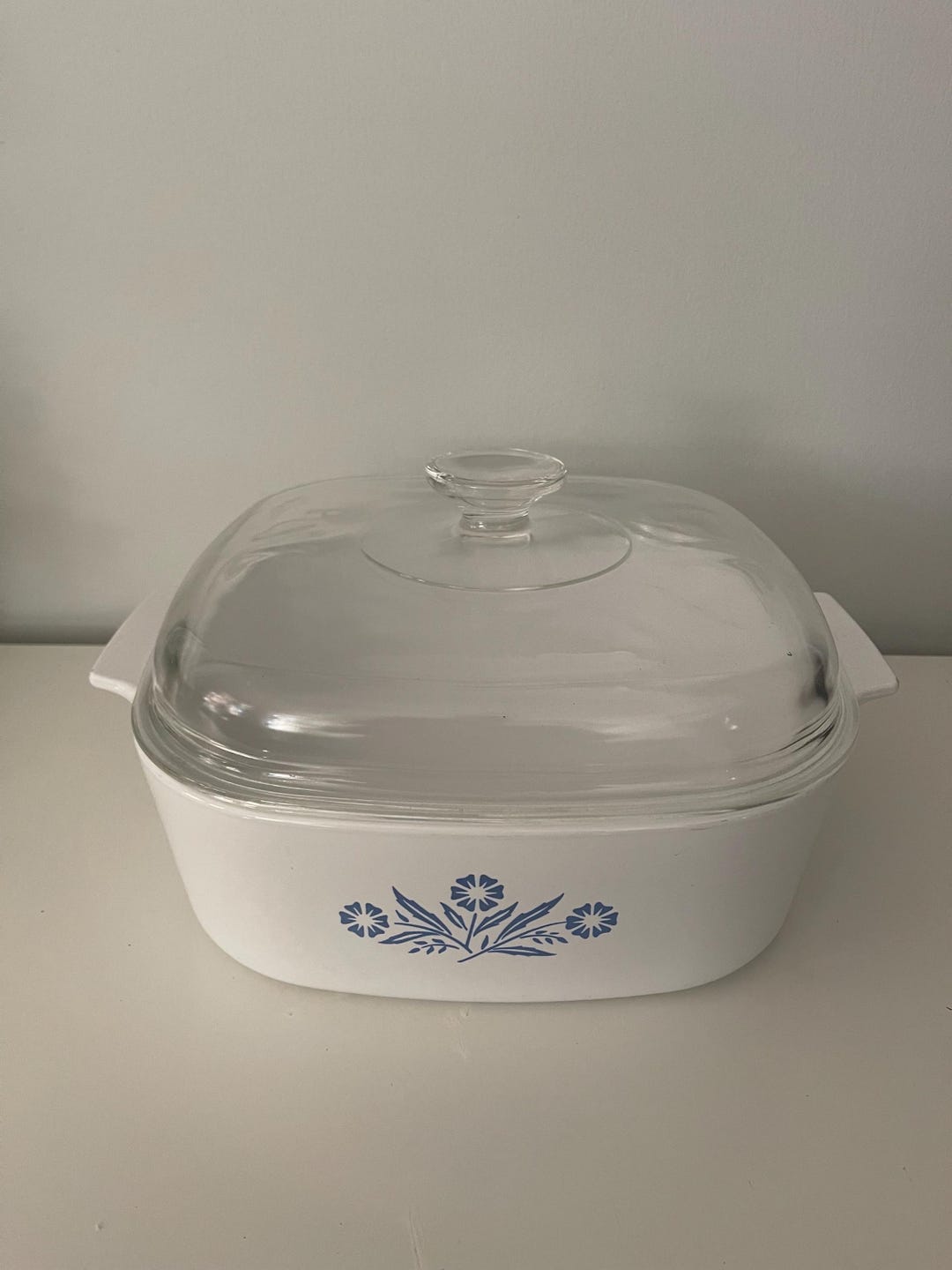 Vintage 4 Quart Corning Ware Blue Cornflower Casserole Dish With Lid - Etsy