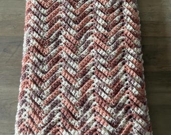 Hand Crocheted Baby Afghan / Blanket - Lap Afghan