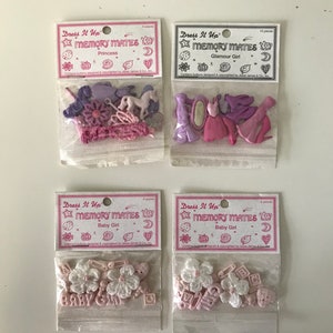 Dress It Up Button Embellishments - Memory Mates