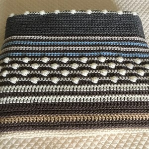 Extra-Large Hand Crocheted Afghan / Blanket