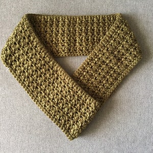 Hand Crocheted Infinity Scarf / Cowl in Shades of Green