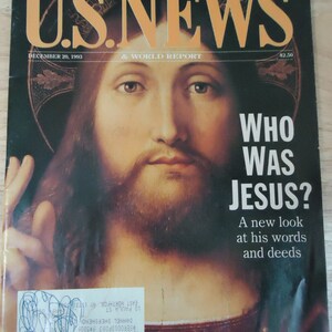 Vintage U.S. News & World Report - 1993 - Who Was Jesus?