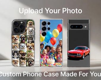 Benutzerdefinierte Bild Handyhülle Personal Design Cover für Samsung Galaxy S26 Ultra S25 FE S24 Plus S23 S22 S21 S20 A17 A16 A26 A37 A36 A55 A57