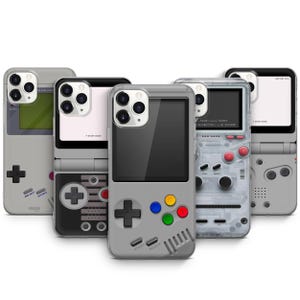 Video Game Phone Case For iPhone 16 15 14 13 12 11 Game Pad Cover For Samsung S25 Ultra S24 FE S23 S22 Game Boy Pixel Case 9 Pro XL 8 Pro