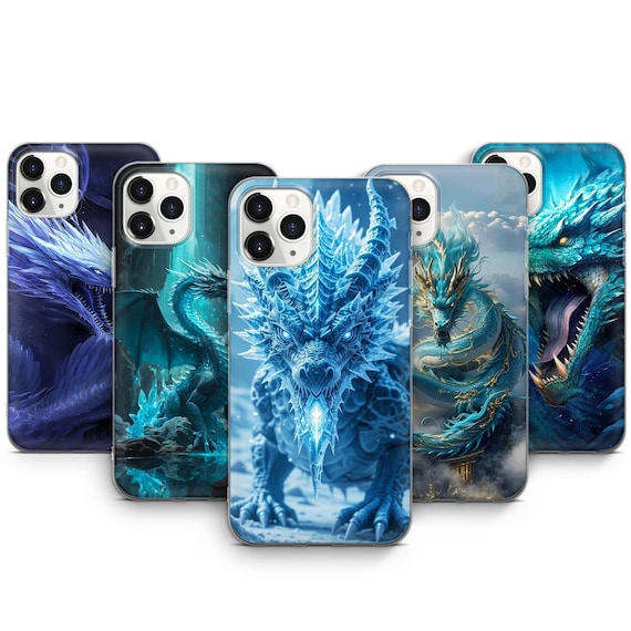 アイスドラゴン スマホケース 和風ファンタジー 中華風 獣柄 iPhone