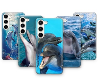 Sea Dolphin Phone Case Smart Fish Fit For Samsung Galaxy S26 Ultra S25 FE S24 Plus S23 S22 S21 S20 A17 A16 A26 A37 A36 A55 A57
