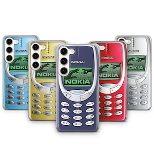 Coque arrière classique Nokia 3310 pour Samsung Galaxy S25, S24, S23, S22, S21, S20, Z Fold5, Z Flip6, coque arrière