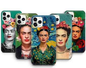 Capa de celular vintage Frida Kahlo Behemian Painter para iPhone 17 ProMax 16Pro 15 Plus 14 13 Mini 12 11 X XS e Pixel 10ProXL 9 Pro 8