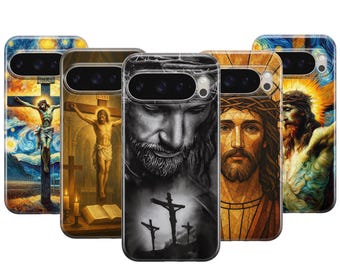 Capa para celular Jesus Cristo Bíblia cristã Capa para Google Pixel 10 ProXL 9 Pro 8 7 Capas para Samsung Galaxy S25 S24 S23 S22 S21 S20 Ultra Plus