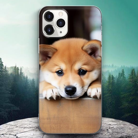笑顔の柴犬携帯ケース ホーム かわいいペット犬 iPhoneケース 17